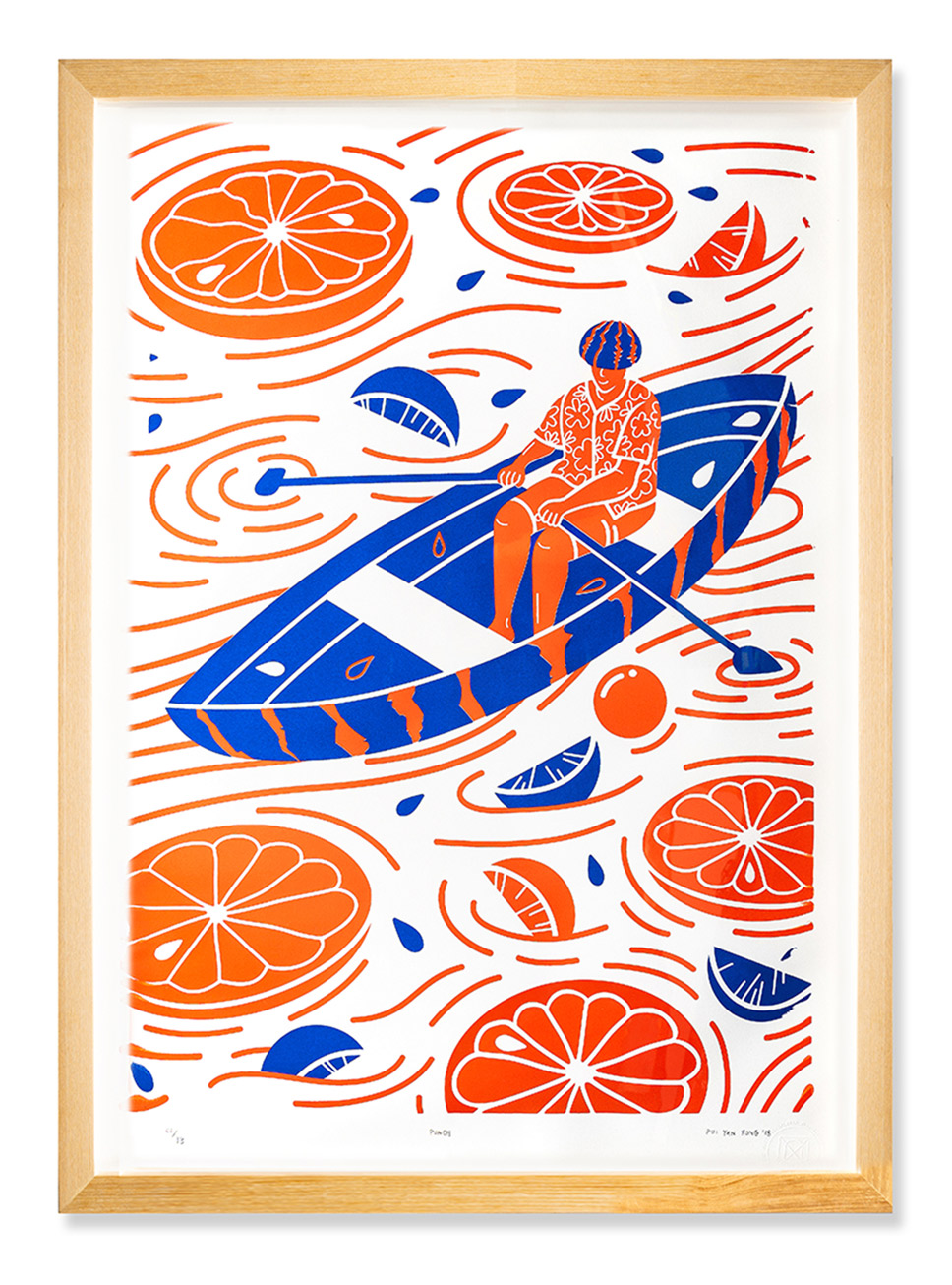 Gently rowing a boat in fruit punch